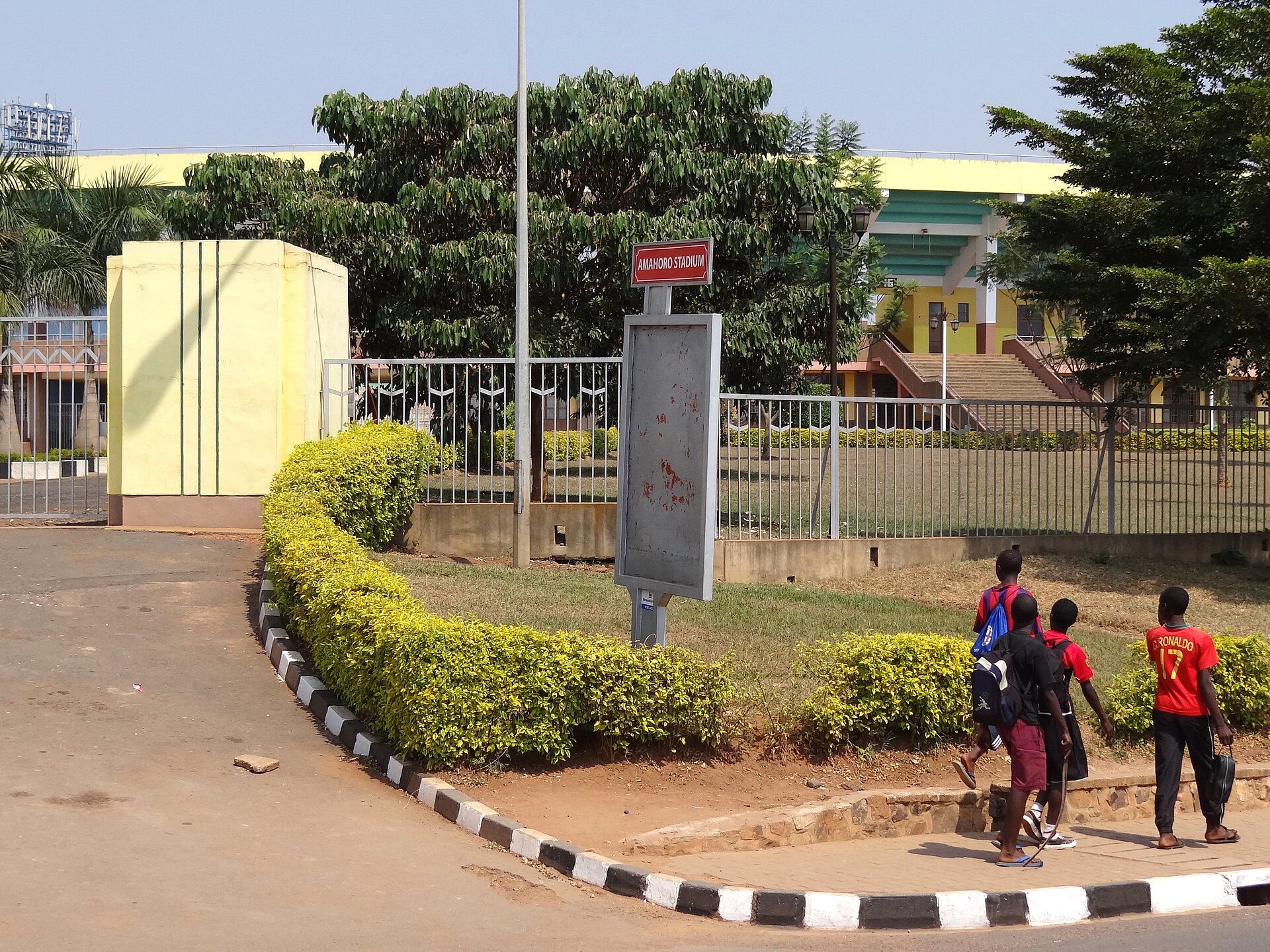 Why did thousands seek safety inside Amahoro Stadium